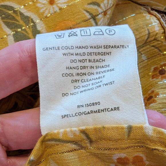 ♲ Spell Mystic Tasseled Robe in Sunflower - Picture 7 of 7